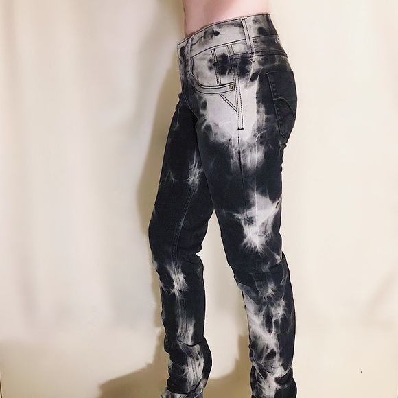 French Connection denim tie dye skinny jeans - Picture 1 of 11